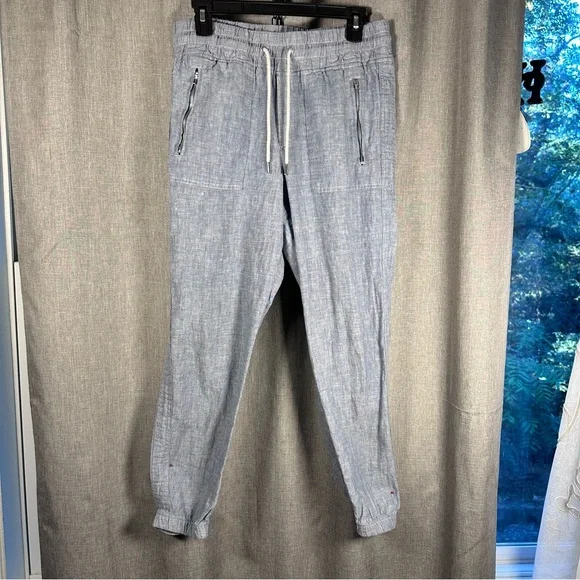 Athleta Cabo Linen Jogger in Chambray Blue size 6. - Picture 3 of 9